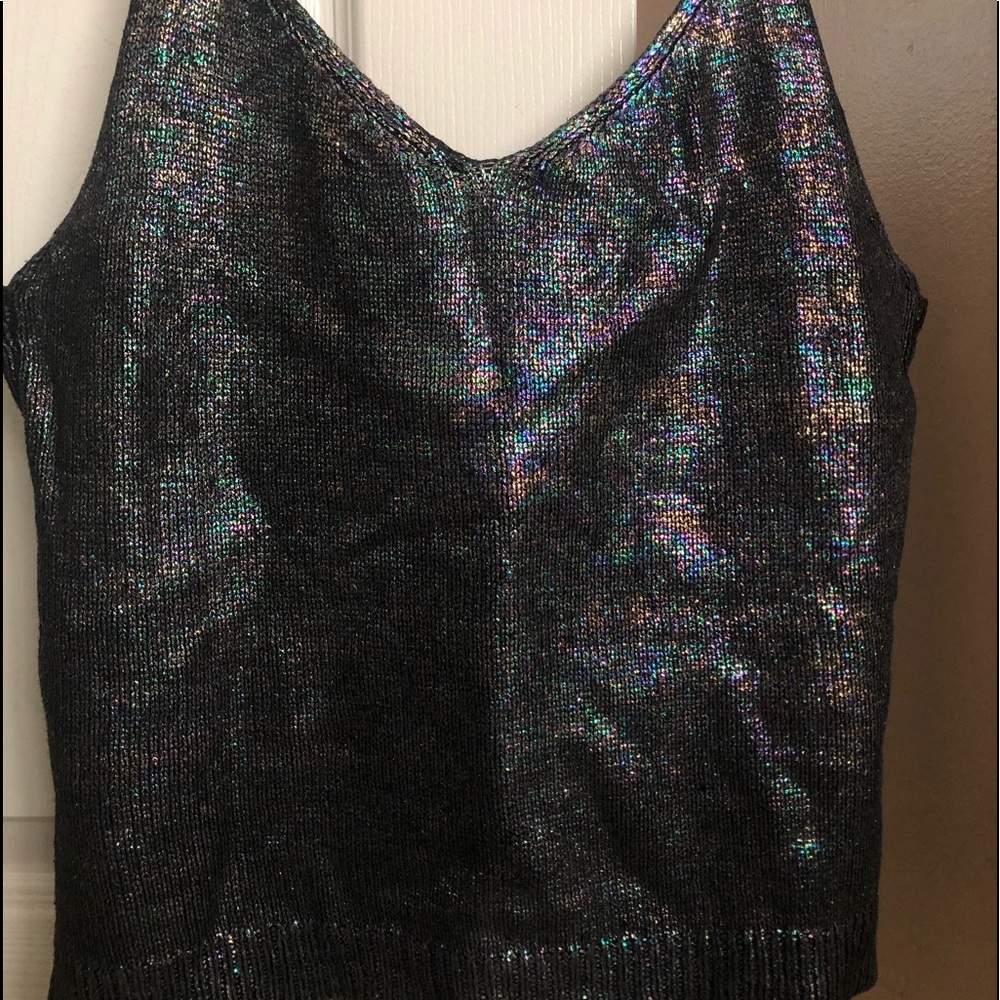Forever 21 Rainbow Shimmery Crop Top
Size M